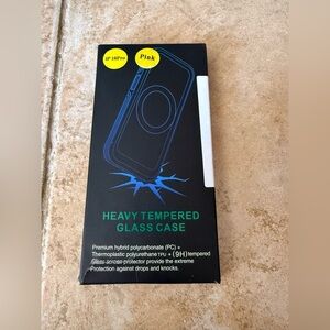 iPhone 16 Pro Pink Heavy Tempered Glass Case